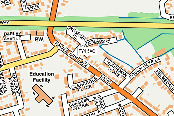 FY4 5AQ map - OS OpenMap – Local (Ordnance Survey)