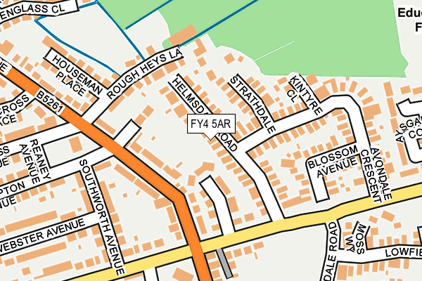 FY4 5AR map - OS OpenMap – Local (Ordnance Survey)