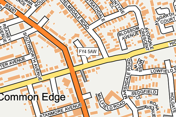 FY4 5AW map - OS OpenMap – Local (Ordnance Survey)