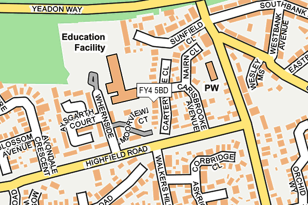 FY4 5BD map - OS OpenMap – Local (Ordnance Survey)