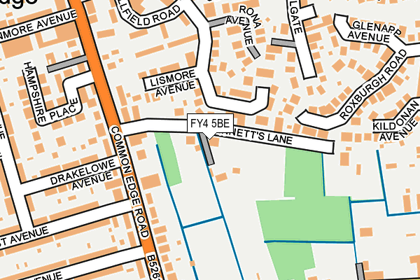 FY4 5BE map - OS OpenMap – Local (Ordnance Survey)