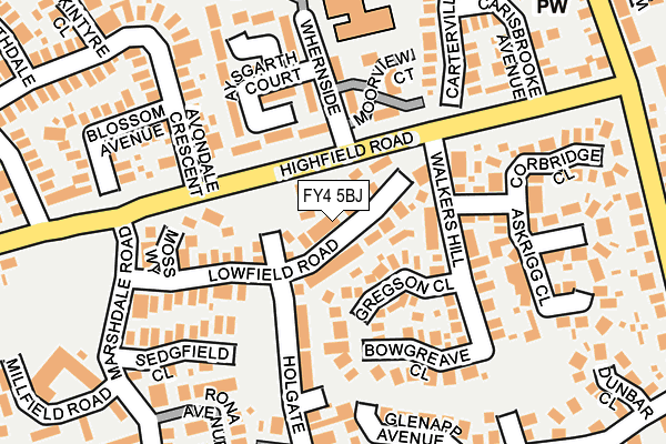 FY4 5BJ map - OS OpenMap – Local (Ordnance Survey)