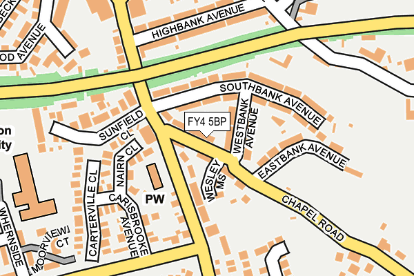 FY4 5BP map - OS OpenMap – Local (Ordnance Survey)