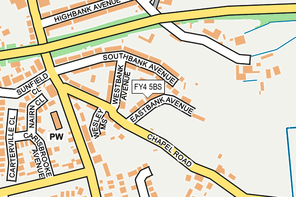 FY4 5BS map - OS OpenMap – Local (Ordnance Survey)