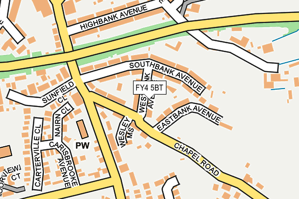 FY4 5BT map - OS OpenMap – Local (Ordnance Survey)