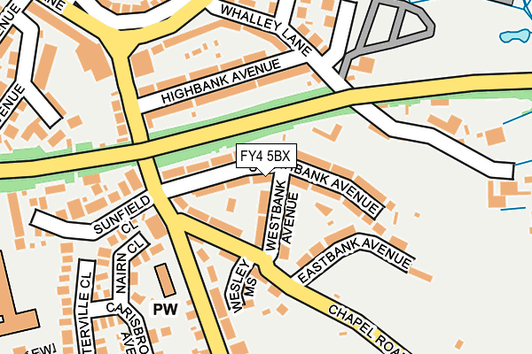 FY4 5BX map - OS OpenMap – Local (Ordnance Survey)