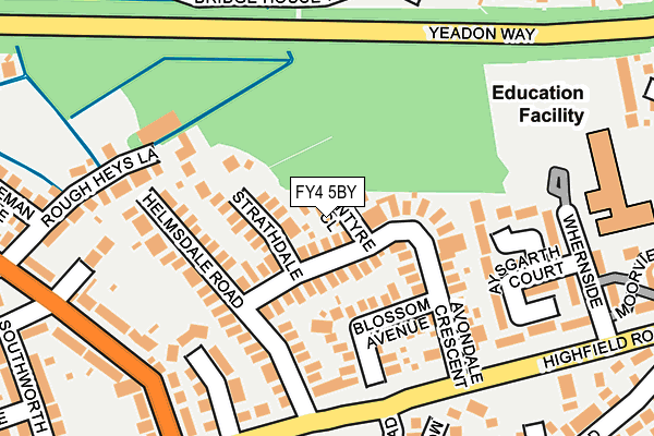 FY4 5BY map - OS OpenMap – Local (Ordnance Survey)