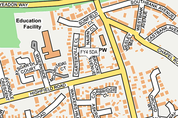 FY4 5DA map - OS OpenMap – Local (Ordnance Survey)
