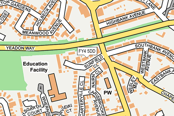 FY4 5DD map - OS OpenMap – Local (Ordnance Survey)