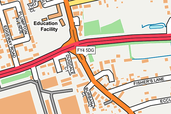 FY4 5DG map - OS OpenMap – Local (Ordnance Survey)