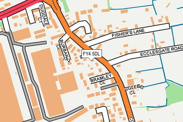 FY4 5DL map - OS OpenMap – Local (Ordnance Survey)