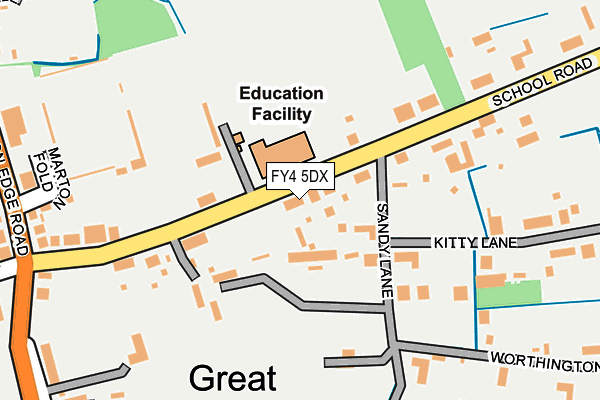 FY4 5DX map - OS OpenMap – Local (Ordnance Survey)