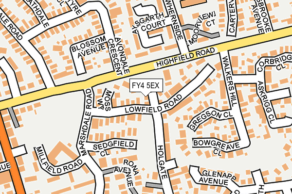 FY4 5EX map - OS OpenMap – Local (Ordnance Survey)