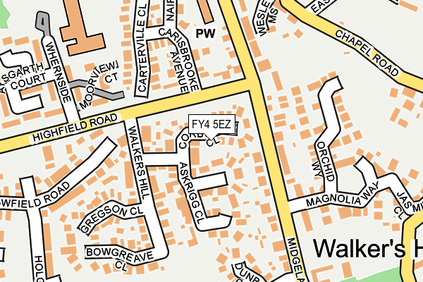 FY4 5EZ map - OS OpenMap – Local (Ordnance Survey)