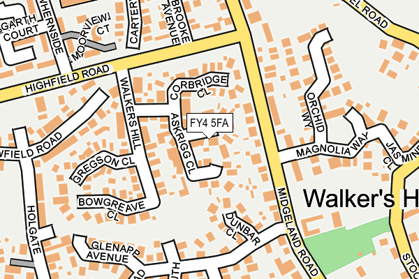 FY4 5FA map - OS OpenMap – Local (Ordnance Survey)