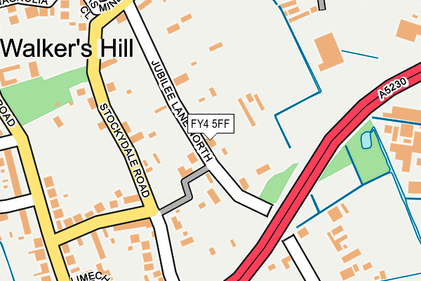 FY4 5FF map - OS OpenMap – Local (Ordnance Survey)