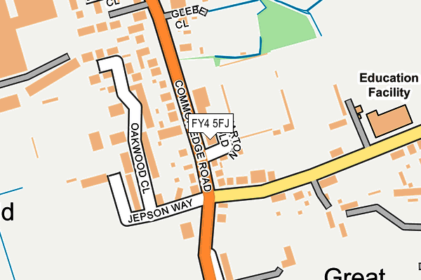 FY4 5FJ map - OS OpenMap – Local (Ordnance Survey)