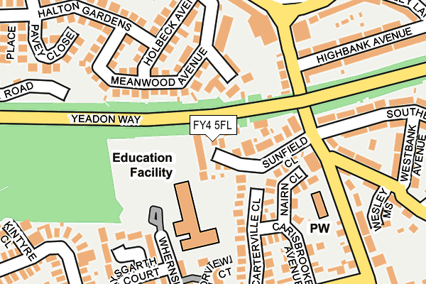 FY4 5FL map - OS OpenMap – Local (Ordnance Survey)