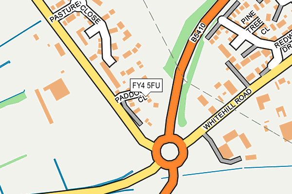 FY4 5FU map - OS OpenMap – Local (Ordnance Survey)