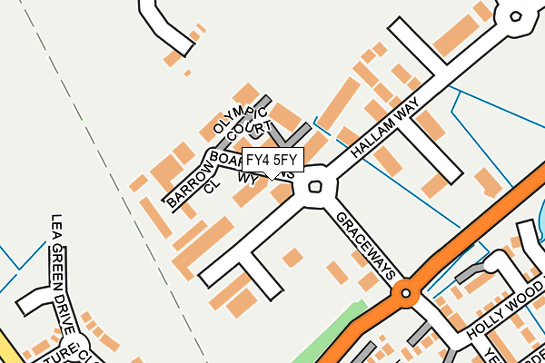 FY4 5FY map - OS OpenMap – Local (Ordnance Survey)