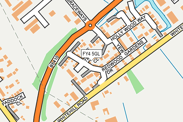 FY4 5GL map - OS OpenMap – Local (Ordnance Survey)