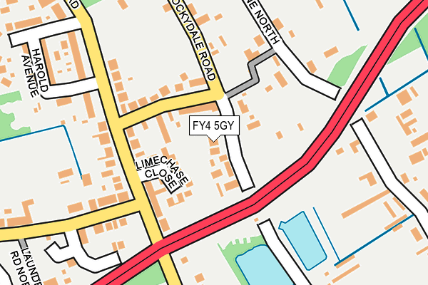 FY4 5GY map - OS OpenMap – Local (Ordnance Survey)