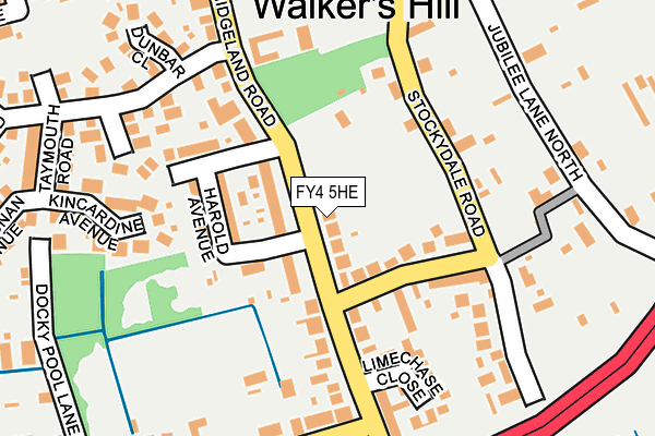 FY4 5HE map - OS OpenMap – Local (Ordnance Survey)