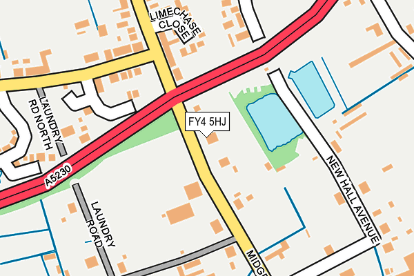 FY4 5HJ map - OS OpenMap – Local (Ordnance Survey)