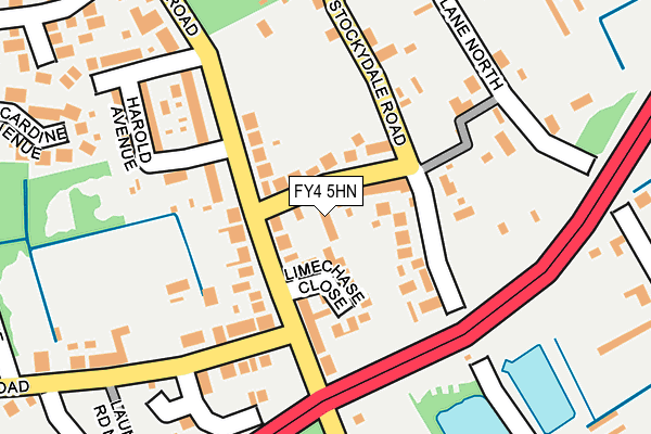 FY4 5HN map - OS OpenMap – Local (Ordnance Survey)