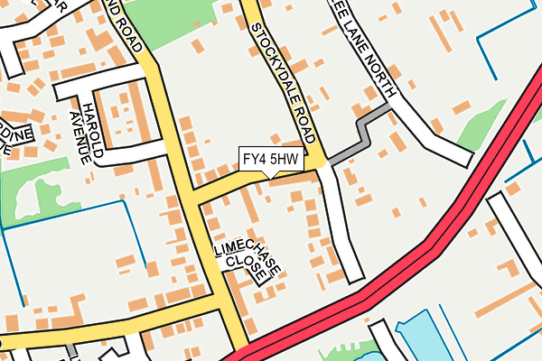 FY4 5HW map - OS OpenMap – Local (Ordnance Survey)