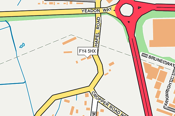 FY4 5HX map - OS OpenMap – Local (Ordnance Survey)