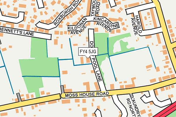 FY4 5JG map - OS OpenMap – Local (Ordnance Survey)