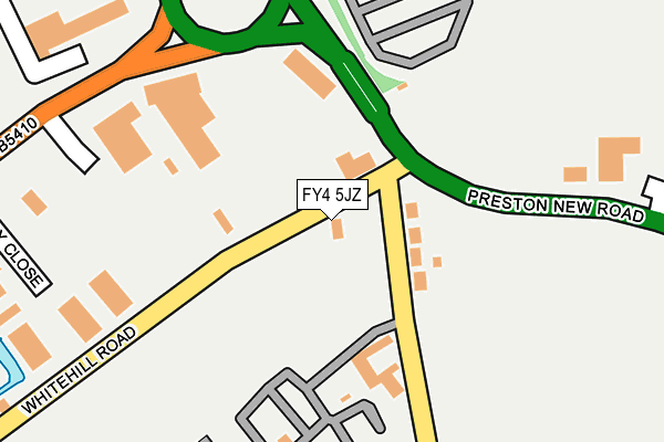 FY4 5JZ map - OS OpenMap – Local (Ordnance Survey)