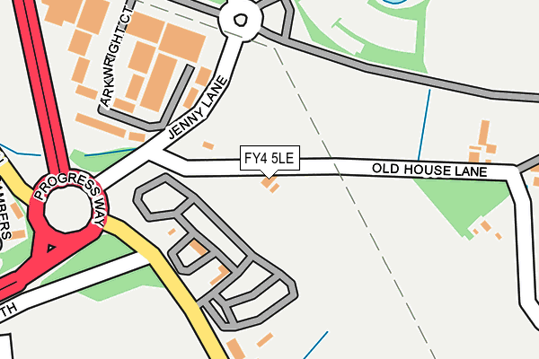 FY4 5LE map - OS OpenMap – Local (Ordnance Survey)