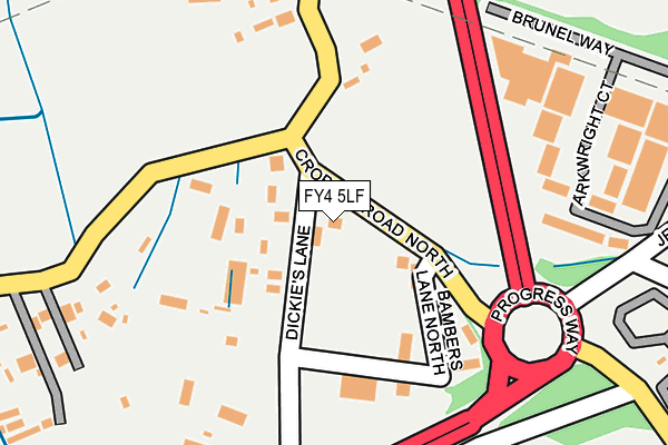 FY4 5LF map - OS OpenMap – Local (Ordnance Survey)