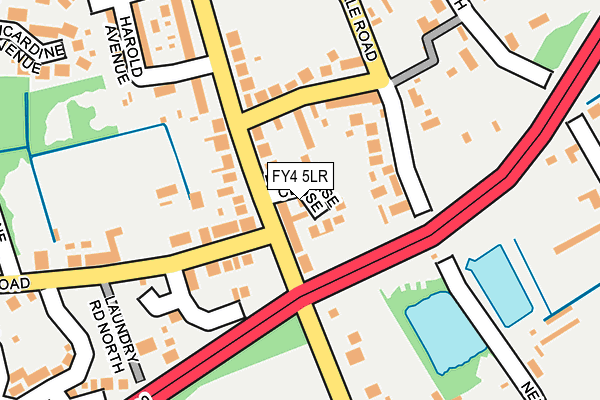 FY4 5LR map - OS OpenMap – Local (Ordnance Survey)