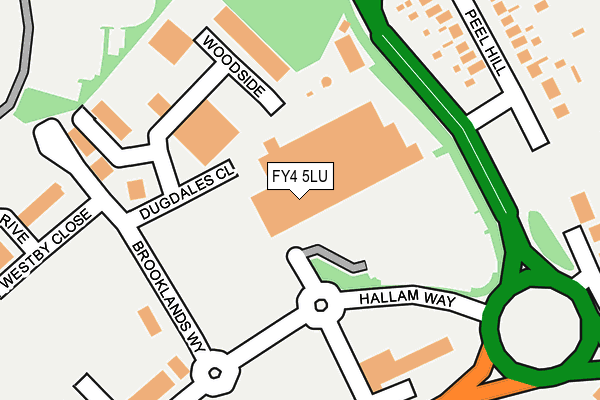 FY4 5LU map - OS OpenMap – Local (Ordnance Survey)
