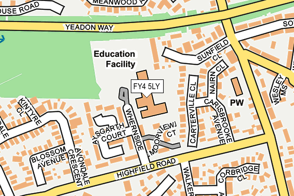 FY4 5LY map - OS OpenMap – Local (Ordnance Survey)