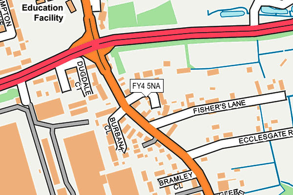 FY4 5NA map - OS OpenMap – Local (Ordnance Survey)