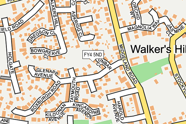 FY4 5ND map - OS OpenMap – Local (Ordnance Survey)