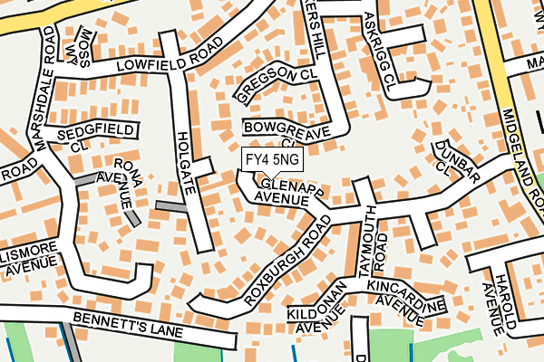 FY4 5NG map - OS OpenMap – Local (Ordnance Survey)