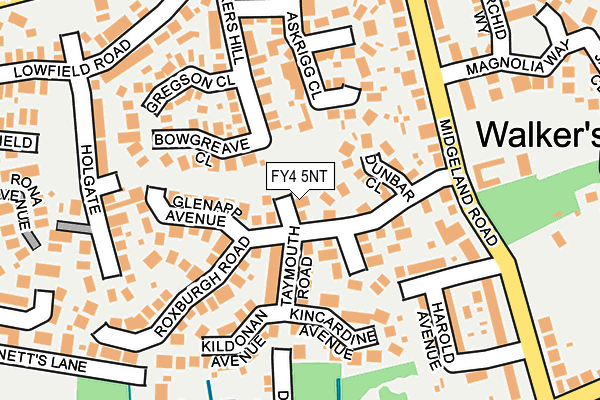 FY4 5NT map - OS OpenMap – Local (Ordnance Survey)