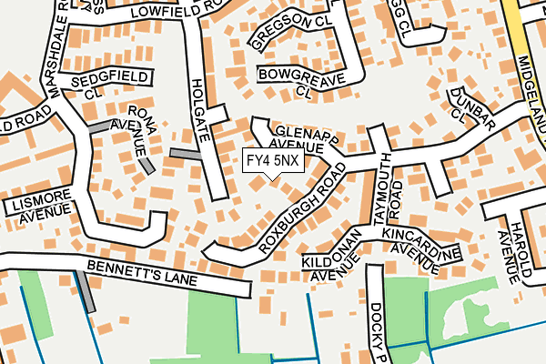 FY4 5NX map - OS OpenMap – Local (Ordnance Survey)