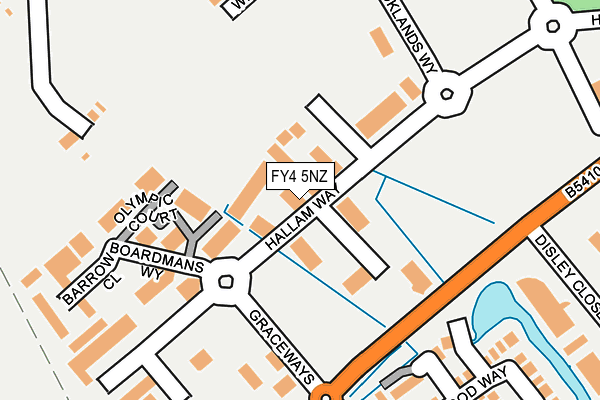FY4 5NZ map - OS OpenMap – Local (Ordnance Survey)