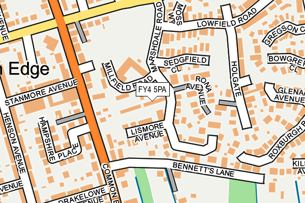 FY4 5PA map - OS OpenMap – Local (Ordnance Survey)