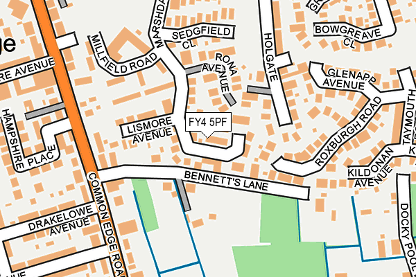 FY4 5PF map - OS OpenMap – Local (Ordnance Survey)