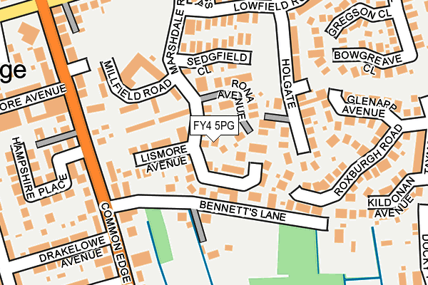 FY4 5PG map - OS OpenMap – Local (Ordnance Survey)