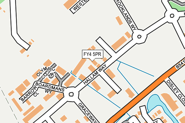FY4 5PR map - OS OpenMap – Local (Ordnance Survey)