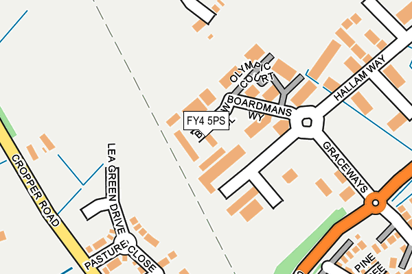 FY4 5PS map - OS OpenMap – Local (Ordnance Survey)