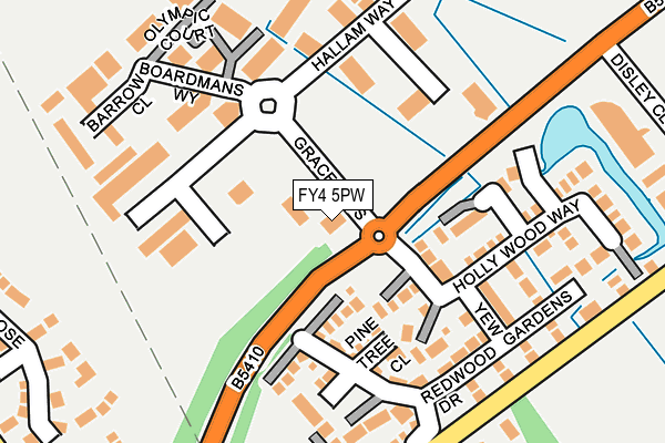 FY4 5PW map - OS OpenMap – Local (Ordnance Survey)